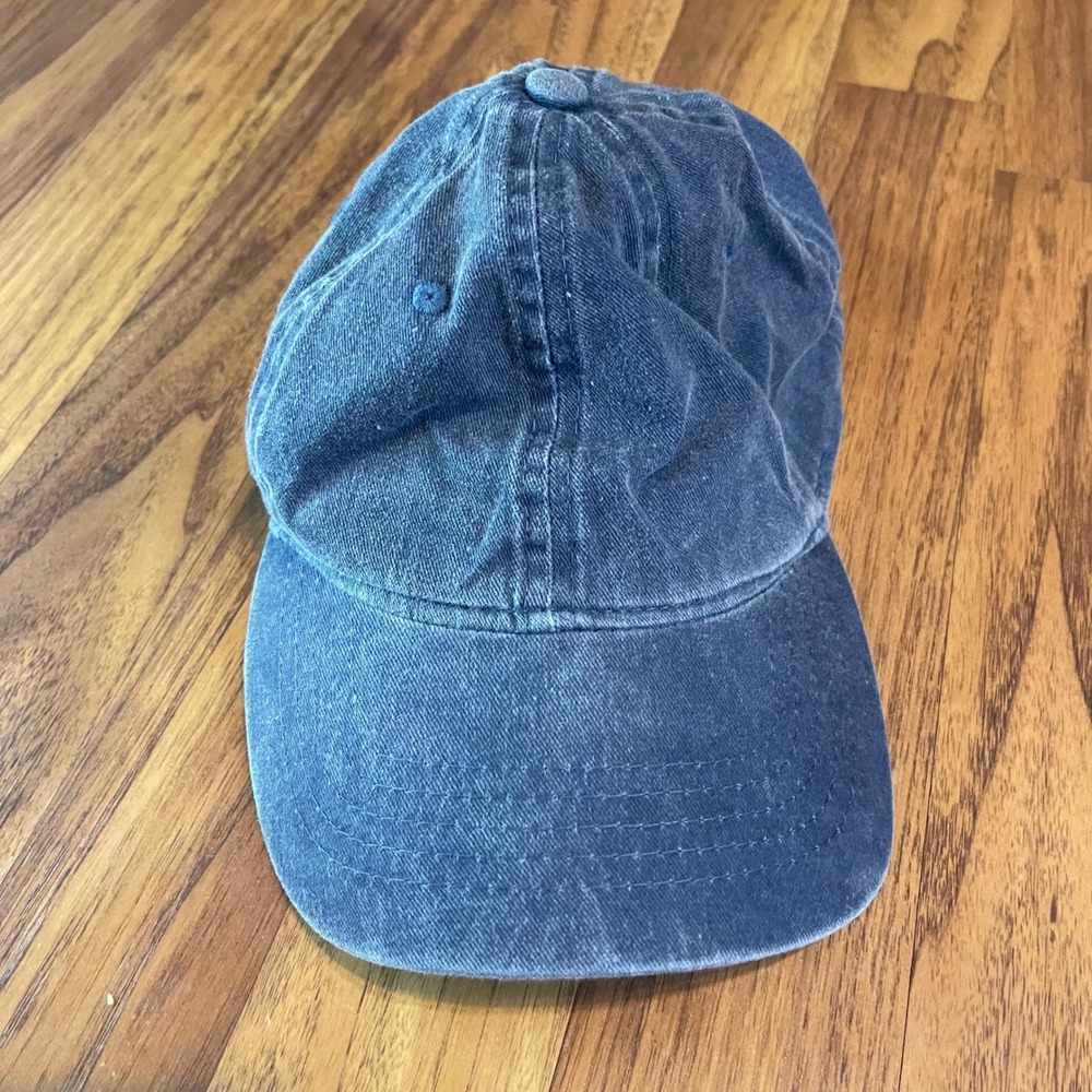 Unbranded Baseball Cap Mens One Size Adjustable Faded Navy Blue Cotton Dad Hat